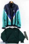 c1990 Gleneagles Golf Course Staff Uniform, to include Tie, Gleneagles V-neck jumper size 44, and