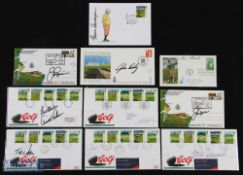 Collection of Open Golf Championship American Signed First Day Covers (10) - carrying signatures
