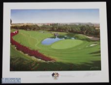 1991-997 Ryder Cup Prints Graeme Baxter, Kiawah Island 1991, The Belfry 1993, Oakhill 1995,