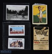 Collection of Golfing Ephemera (4) to include Harry Weetman Flick-A-Book demonstrating Drive and 7-
