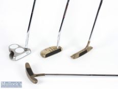 Odyssey putter selection (4) features White Hot 2-Ball putter with grip, Dual Force Rossie II putter