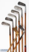 8x Assorted blade putters to incl' Jas Duncan of Elie chamfered top wry neck blade, Bob Munroe
