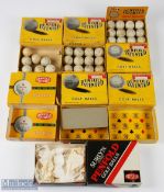 c1950-1960 Penfold Gold Ball Boxes, 2 ½ have used penfold balls inside 7 boxes in total 2
