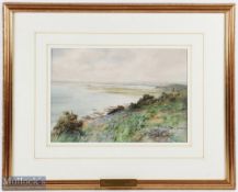 H Percy Heard - RBA, RA, Walker Gallery (1866-1940) The Estuary and Golf Links Westward Ho! North
