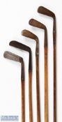 5x various putters and irons - Cann & Taylor signature J H Taylor 