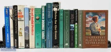 Golf Novels, a good selection to include the golf omnibus P G Wodehouse 1973, Fore the Best of