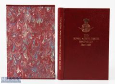 Scarce Signed Royal North Devon Golf Club 1864-1989 ltd ed leather bound Club History - signed by