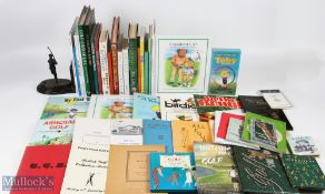 Modern Golf Books Collection, with noted books of golf signed Susan Greene 2000, In Praise of Golf