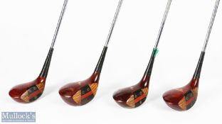 Gary Player 'International' Slazenger persimmon woods (4) features 1 ½, 2 ½, 3 ½ and 5 wood