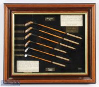 Miniature Hickory Golf Clubs Hunter of Scotland the Open Championship Collection limited edition