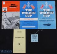 1959-1971 Walker Cup programmes and Sean Connery Invitation Programme, 1959 The Walker Cup at