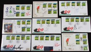 Collection Open Golf Championship Signed First Day Covers (9) - carrying signatures of the following
