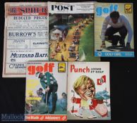 1921-1981 Golf magazines with golf articles inside, to include 1921 The Sphere (with loose pages),