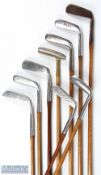 9x Various putters incl' old and newer models such as The Hesketh offset sharped toed blade, an