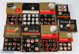 84x Wrapped and Boxed Dunlop 65 Golf Balls, 6 boxes of 12 and 2 boxes of 6