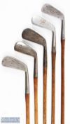 5x Various irons to incl' concentric back mid iron for Anderson of Anstruther, M Campbell driving