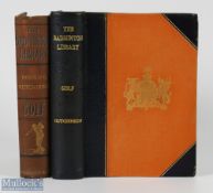 The Badminton Library Golf Book 1895 deluxe edition, with a standard 1890 (2)