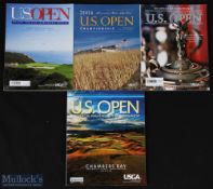 2004-2015 US Open Golf Programmes to include the years of 2004, 2008, 2009, 2015 (4)