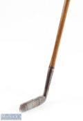 Tom Auchterlonie of St Andrews patent prism styled putter with wide flanged sole and central