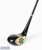 Fine and scarce MacGregor Dayton Master 30 Pat black steel shafted Brassie c1925 - with decorative