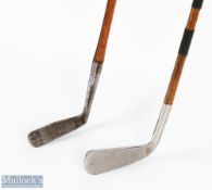 2x Interesting Putters - Geo Pannell Royal Brussels and Oostende Golf Club prism style blade