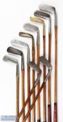 10x Assorted putters to incl' G Million of Berritz bent neck blade, W Jeffrey wry neck, Forgan and