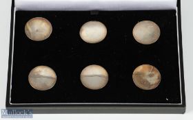 1904 Chester Golf Club Boxed Set of Silver Golf Jacket Button, all are hallmarked and marked Chester