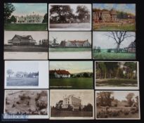 Collection of 12x various early London and the South East golfing postcards from the 1900s onwards -