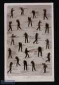 James Braid Open Golf Champion Golfing Collage Postcard - Rotary Photographic Series featuring 22