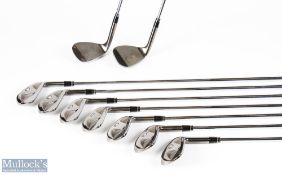 Taylor Made Forged Golf irons (9) features 3, 4, 5, 6, 7, 8, 9, 52 degree and 58 degree - gripped,