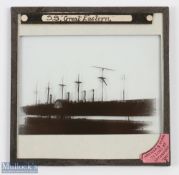 SS Great Eastern Steamship 1880s glass slide photograph - quality photograph showing the ship
