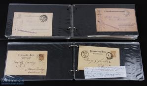 Postal History two albums containing a considerable number of examples of mainly German and Austro/