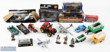 Diecast Toy Car collection to include a Corgi bat mobile loose, a Dickie Batman Batmobile boxed, 2