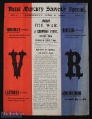 South African War 1900 Natal Mercury Souvenir: red, white and blue printed single sheet issued on