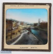 Bristol; A Magic Lantern Finely Hand Coloured Photographic Slide 1880-90s. Showing St Augustines