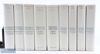 Winston Churchill Books by Martin Gilbert - features Volume I parts one and two, Volume II parts