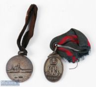1911-1912 King George V and Queen Mary Visit to India Medal (white metal), plus HMS New Zealand