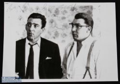 Reg Kray - Autograph A4 photocopy of the Kray twins signed by Reg on the image