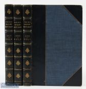 Fox Hunting - rare three volume (complete) set of 'The Old English Gentleman' by John Mills, 1841,