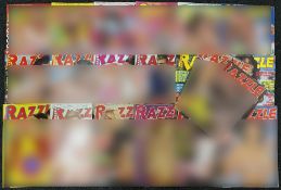 Erotica 1984-1995 Razzle Adult Magazines a collection to include vol (2) no.2,10, (5) 14,18 (6)