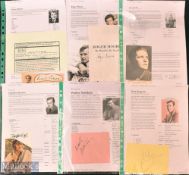 Entertainment Autographs - featuring Roger Moore (1927-2017), Dirk Bogarde (1921-1999), Walter