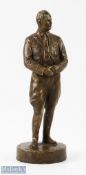 Adolf Hitler - a metal statue of Hitler on a plinth, approx. 290mm high. Hitler is depicted in