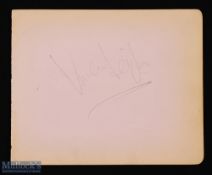 Hollywood - Vivien Leigh signature on an album page