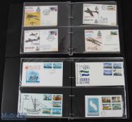 Postal History - RAF and Naval album containing approx. 76 first day covers to commemorate various