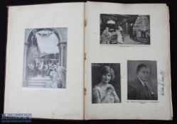 Entertainment Autographs - Classical Musical Scrapbook of postcards - some Signed 14 double sided