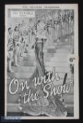 The Tivoli, Strand, London 1929 Programme - a detailed 20 page programme featuring 
