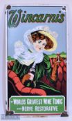 c1970 Wincarnis Wine Tonic Enamel Advertising sign- reproduced single sided in the 1970s - size #