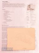 Glen Miller (1904-1944) Autograph Signed Album Page - in pencil, an American big band musician,