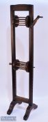 Large Wooden Wool Winder Stand with 2 Spools, made of oak - adjustable positions for the spools,