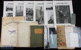 Assorted Ephemera - carton containing a good selection including several editions of the French 'L'